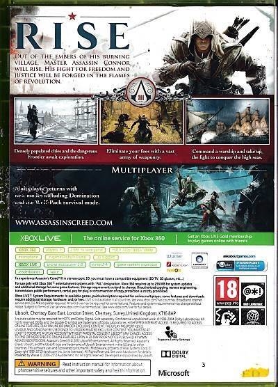 Assassin\'s Creed III - XBOX 360 (B Grade) (Genbrug)